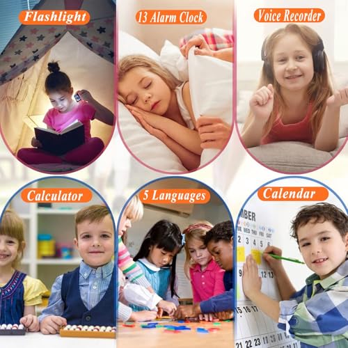 Image of Kids Smart Watch, Girls Boys Smartwatch with 26 Games Camera Video Recorder Player,Pedometer,Birthday Learning Toys Gifts for 4-10 Years Children (Orange)