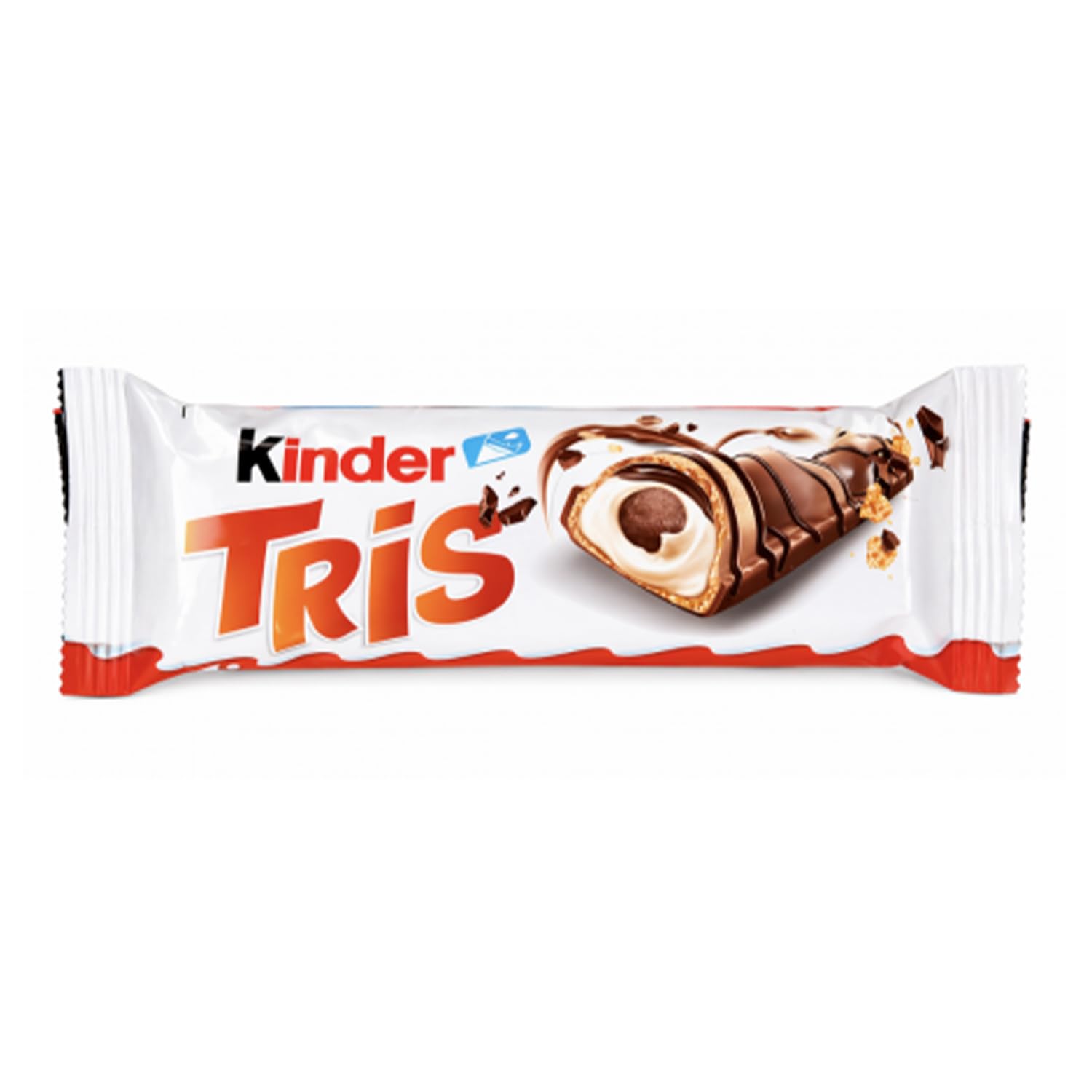 6X Tris Snack Wafer e Crema al Latte e Cacao 100g (5 Barrette) per kinder – Merendina Croccante Kinder con Ripieno Cremoso, Snack Dolce Perfetto per Pausa e Colazione