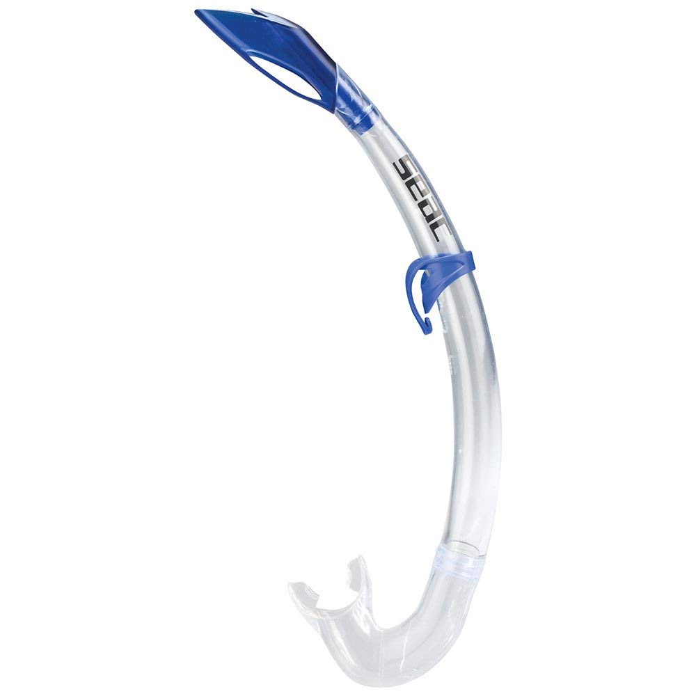 SEAC Miniflash Snorkel For Diving, Underwater Fishing, Apnea And Snorkeling, Transparent/blue, Standard EU
