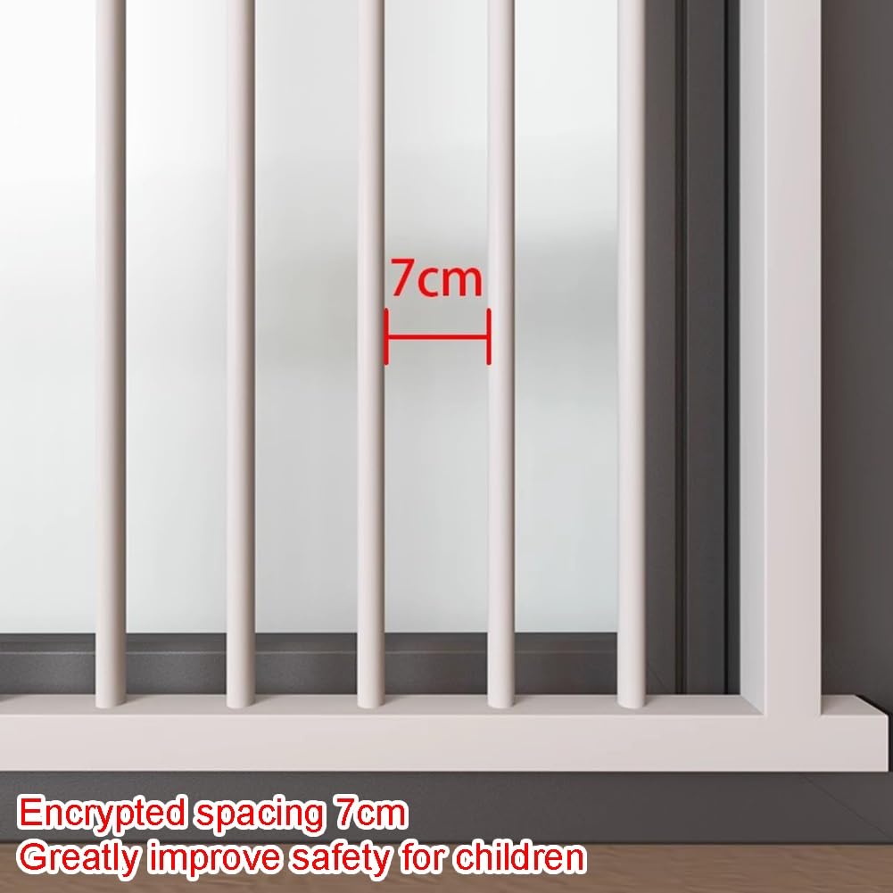 Protector de ventana de seguridad infantil ajustable para seguridad en el hogar, barra interior a prueba de niños para prevención de caídas accidentales, 15.7 x 31.5 pulgadas