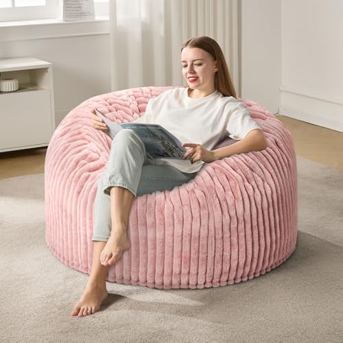 3ft Bean Bag Chair with Stripe Cover