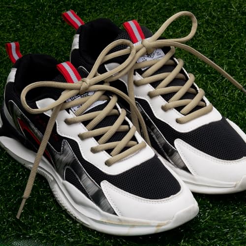 Image of 2 Pairs Oval Athletic Shoelaces 33 Colors 1 /4 inch Half Round Shoe Laces for Sneakers