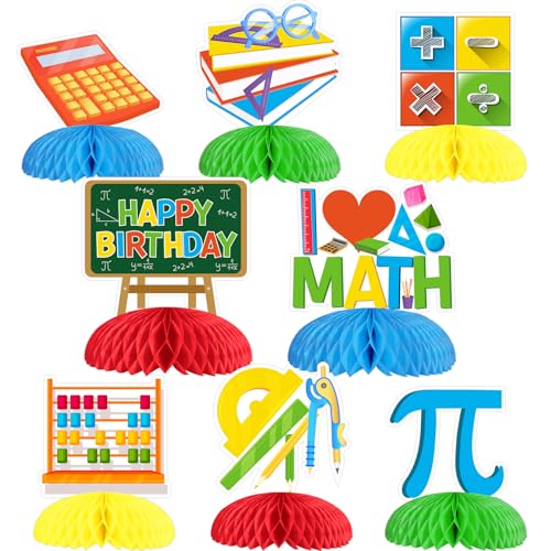 Decoración temática de matemáticas de montaje rápido para mesas de profesores y clases