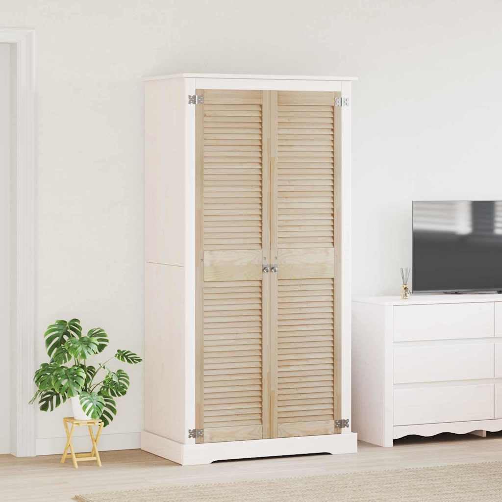 Hommdiy Schranktüren 2 pcs Braun 170 x 39.5 x 2.1 cm Massivholz Kiefer
