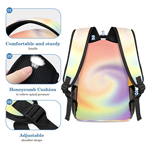 Sac à dos dégradé doux multicolore style moderne pour étudiants