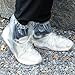 8 Pairs Shoe Covers Disposable Non-Slip Boot Covers Plastic Waterproof Shoe Protectors Cover Fits All Sizes of Shoes for Men and Women Rain Outdoor Indoors Overshoes House Cleaning (Transparent)