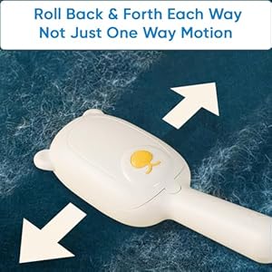 Pet Hair Remover Roller Compact Cat/Dog Hair Remover Deep Clean Convenient to Carry Reusable Lint Roller for Carpet, Furniture, Clothing and Bedding, Carpets and Car Seats (White)