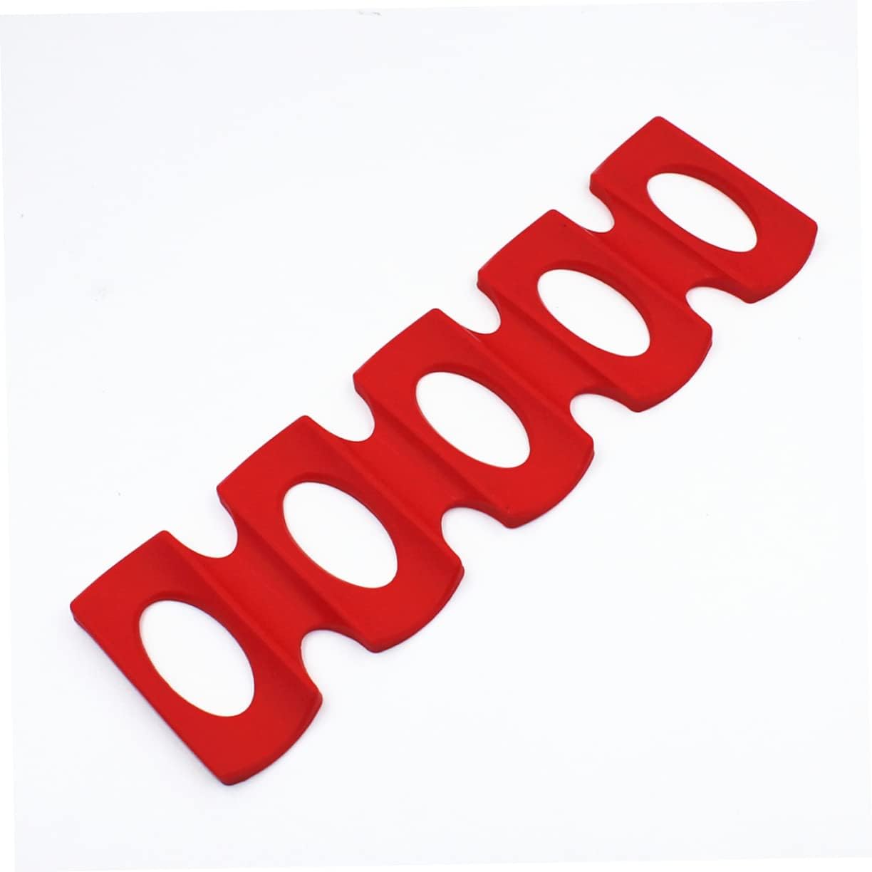 SECFOU 2pcs Silicone Beverage Storage Mat Beer Wine Bottle Rack Holder for Drinks Easy to Clean Fridge Organizer Lightweight Stacking for Home Parties and Bars Green Red