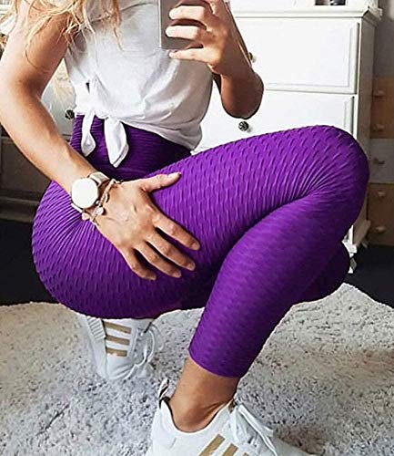 Juliet Holy Leggings femininas de cintura alta, emagrecedor, levanta o bumbum, treino texturizado, c