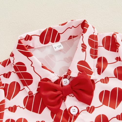 Image of Toddler Boy Summer Outfits Button Down Short Sleeve Floral Shirts & Casual Shorts 1-6 Years Boys Clothes Set