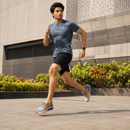Image of Allen Cooper Training,Road Running,Cricket,Gym,Sports Comfortable Extra Max Cusion with Memory Foam Insole Running Shoes for Men(601|Grey /Black-Olive-Sizes 6,7,8,9,10)