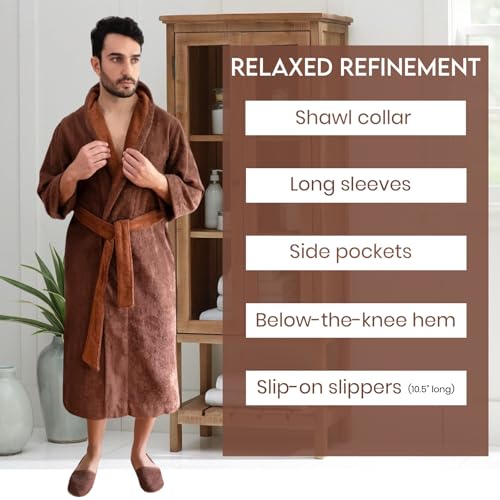 Faccia dei Colori Cotton Bathrobe & Slippers Set – Egyptian Cotton Modal Blend – European Craftsmanship3