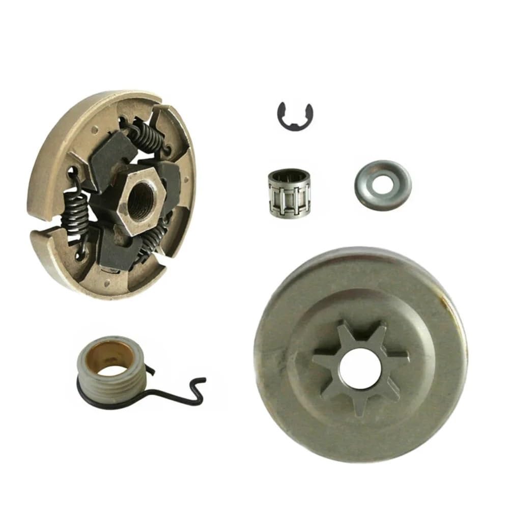 Kit de arandela de piñón de Tambor de Embrague con Clip en E for Motosierra 018, 023, 025, MS170, MS180, M10, 30 y 50