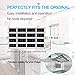 OH Fresh Flow Refrigerator Air Filter Replacement for Whirlpool W10311524, W10335147, 2319308 Filter for Air1, W10315189 For kitchenaid Refrigerator Air Filters, 3-PACK (White) (3)