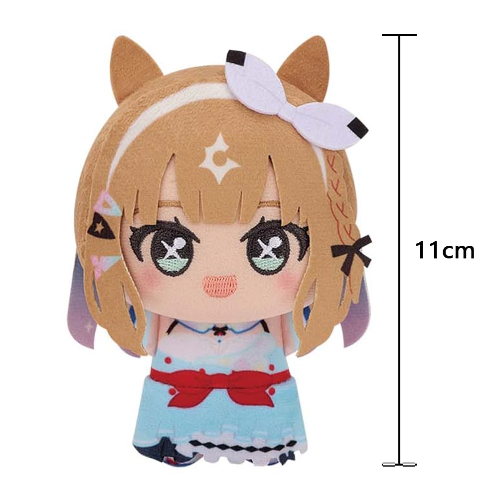 Kitasan Plüschfiguren, Anime, gefüllte Figuren, Kissen, 11 cm, 4 Stück | Narita Top Road/Orfevre/Mandelauge Plüsch Anhänger Niedlich Cartoon Schlüsselanhänger Rucksack Zubehör Dekoration Geschenke