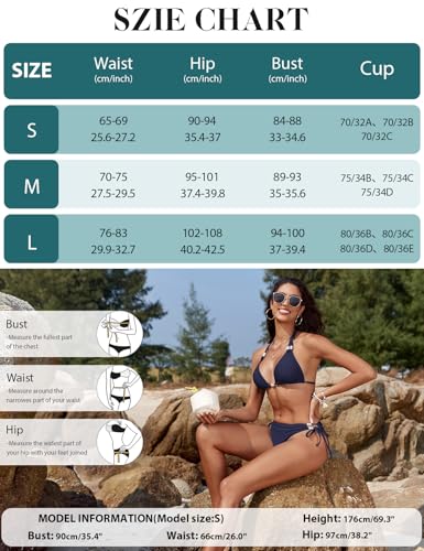 Ensemble bikini deux pièces sexy maillot de bain triangle dos nu string - 7