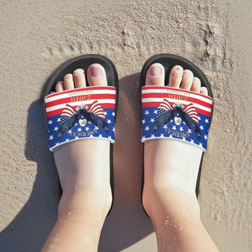 Image of Slides for Boys Girls Quick Drying Kids Slides Sandals Non-Slip