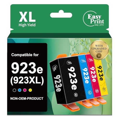 Pack cartouches 923 pour HP OfficeJet Pro 8120 bureau a la maison efficace