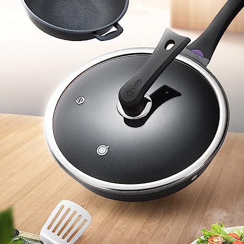 Wok de acero al carbono 28 cm con tapa de vidrio miniatura 3
