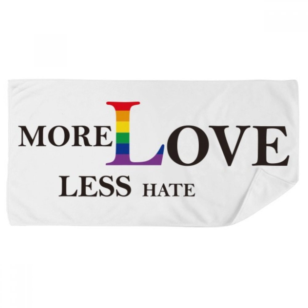 Serviette de bain LGBT 35x70cm douce pour le sport et la douche