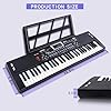 61 key piano keyboard - Electric Keyboard Piano with Microphone, Music Stand, Built-In Speakers - Portable Digital Piano for Beginners, Ideal Gift & Learning #5