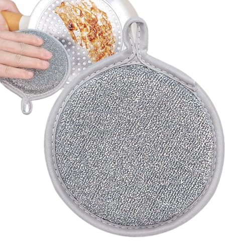 Samuliy Esponja para lavar platos de cocina, herramientas de ayuda de limpieza de cocina, lavar platos y esponjas de doble cara para cocinas, platos, ollas