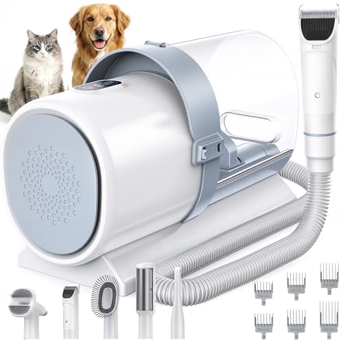 NEWBULIG 5-in-1 Pet Grooming Vacuum Kit