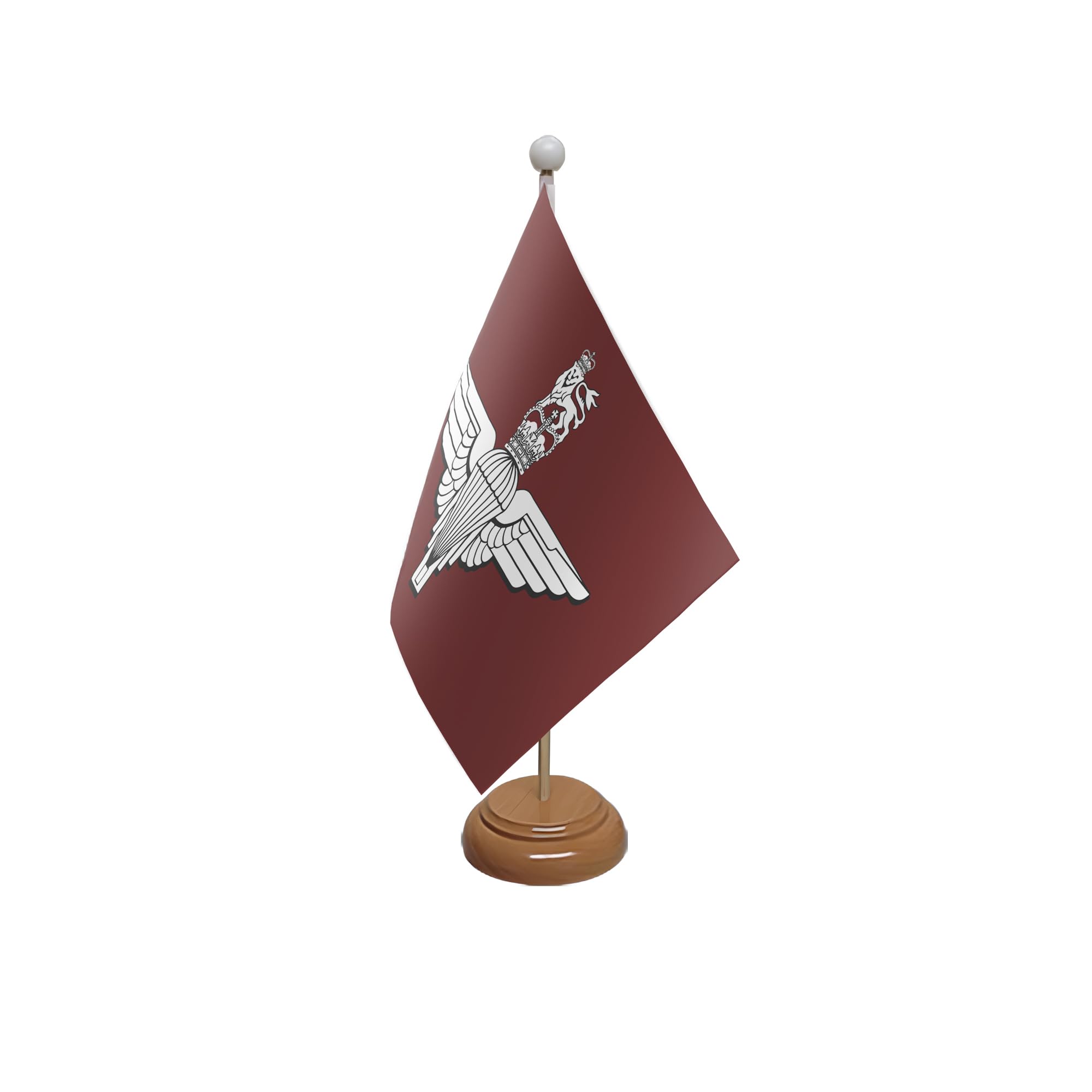 Flagtex Parachute Regiment Wooden Table Flag With Wooden Base