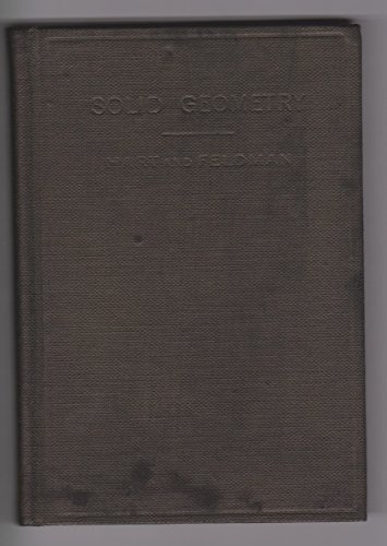 Solid geometry B00085Y6MK Book Cover