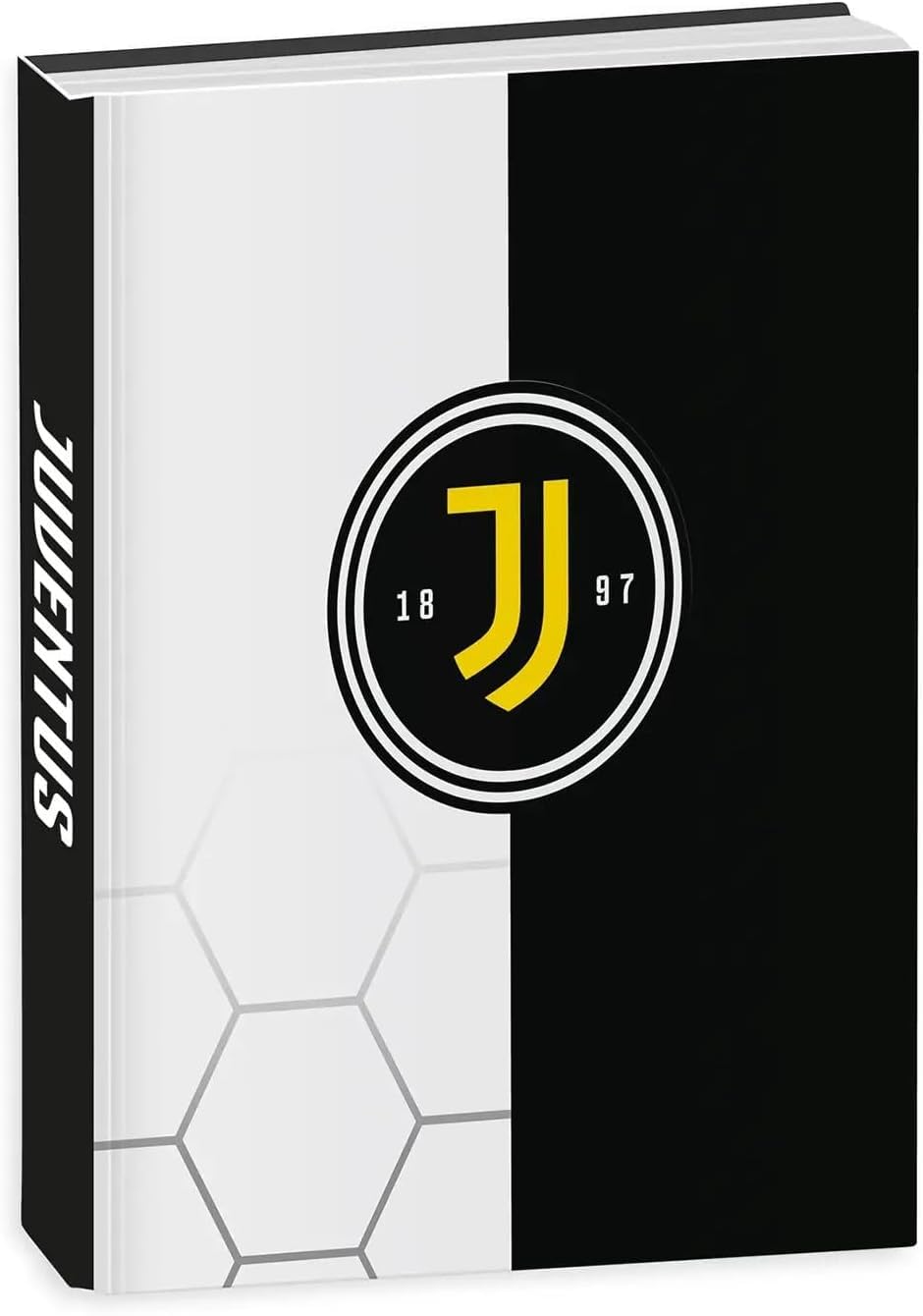 Agenda compatibile con Diario Scuola Juventus Bianco Nero F.to Standard 18x13 cm 2026/2027 + portachiave calcio 3d