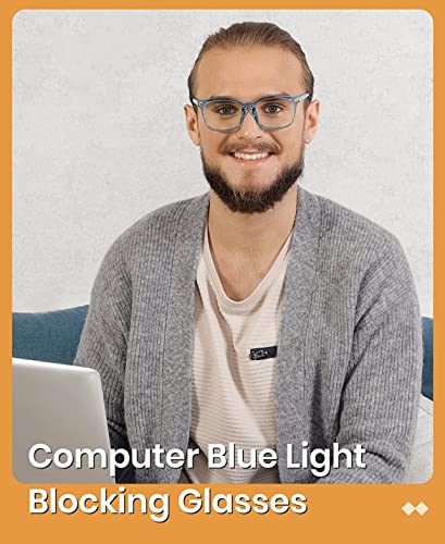 Image of IFLASH Blue Light Blocking Glasses Gaming Filter Transparent Square Eyeglasses for Eye Protection Men Women, Computer /Tablet /Laptop /Mobile /TV, Anti-blue & Anti eyestrain