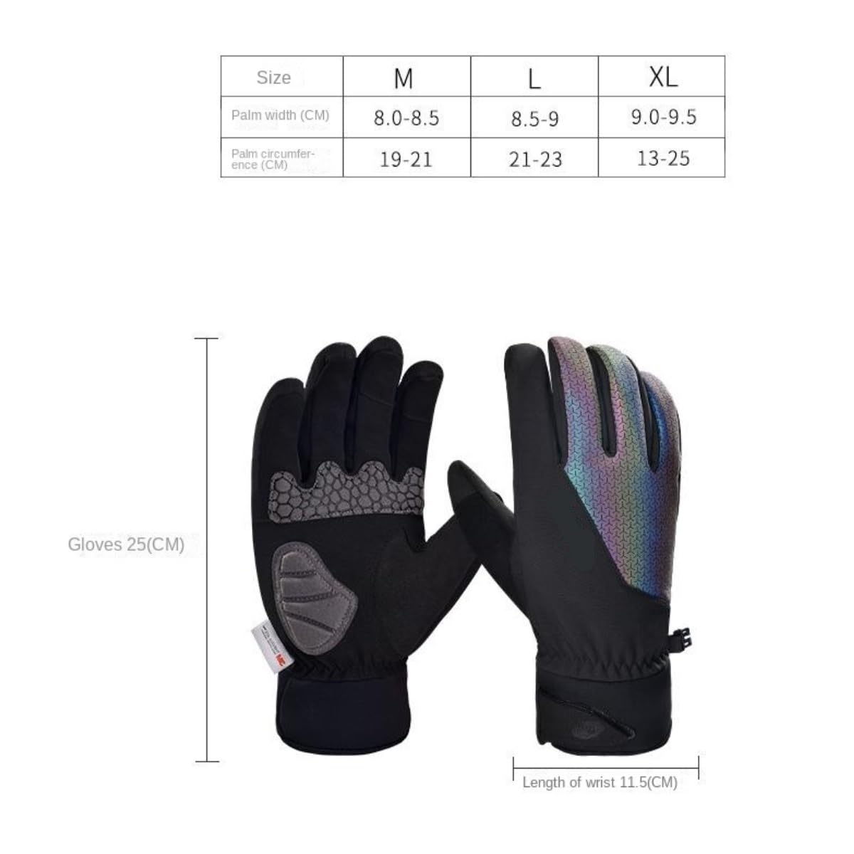 Guantes Térmicos Exterior Guantes Cálidos De Invierno For Conducir, Ciclismo, Escalada, Pantalla Táctil, Con Dedos Completos Invierno