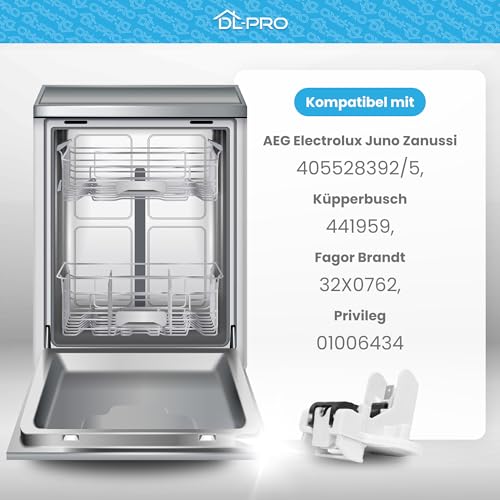 DL-pro Türverriegelung für AEG Electrolux 405528392/5 4055283925 Küpperbusch 441959 79x65mm Türschloss robust für AEG Favorit Spülmaschine Geschirrspülmaschine