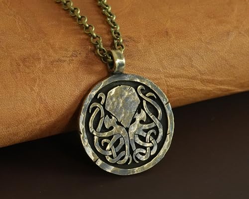 Handcrafted-HP-Lovecraft-Cthulhu-Octopus-Necklace-Pendant-Jewelry-Amulet-Made-Solid-Brass-Casting-Necklace-for-Men-and-Women