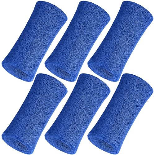 Image of WILLBOND 6 Inch Wrist Sweat Bands for Men Women Tennis Elastic Athletic Long Sweatband Wrist Absorbent for Basketball Tennis Running Outdoor Activity