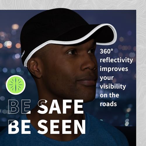 Image of TrailHeads Reflective Running Cap | A Quick Dry Hat for Men | The Flashback 360 Sports Cap - 3 Colors