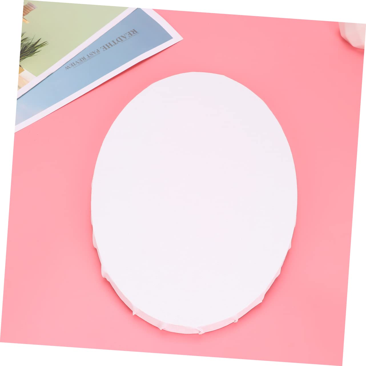 PLAFOPE Tela Per Pittura Per Studenti 2 Pezzi Ovale Per Artisti Con Cornice Per Pittura A Creativa Decorativa 20x30 Cm