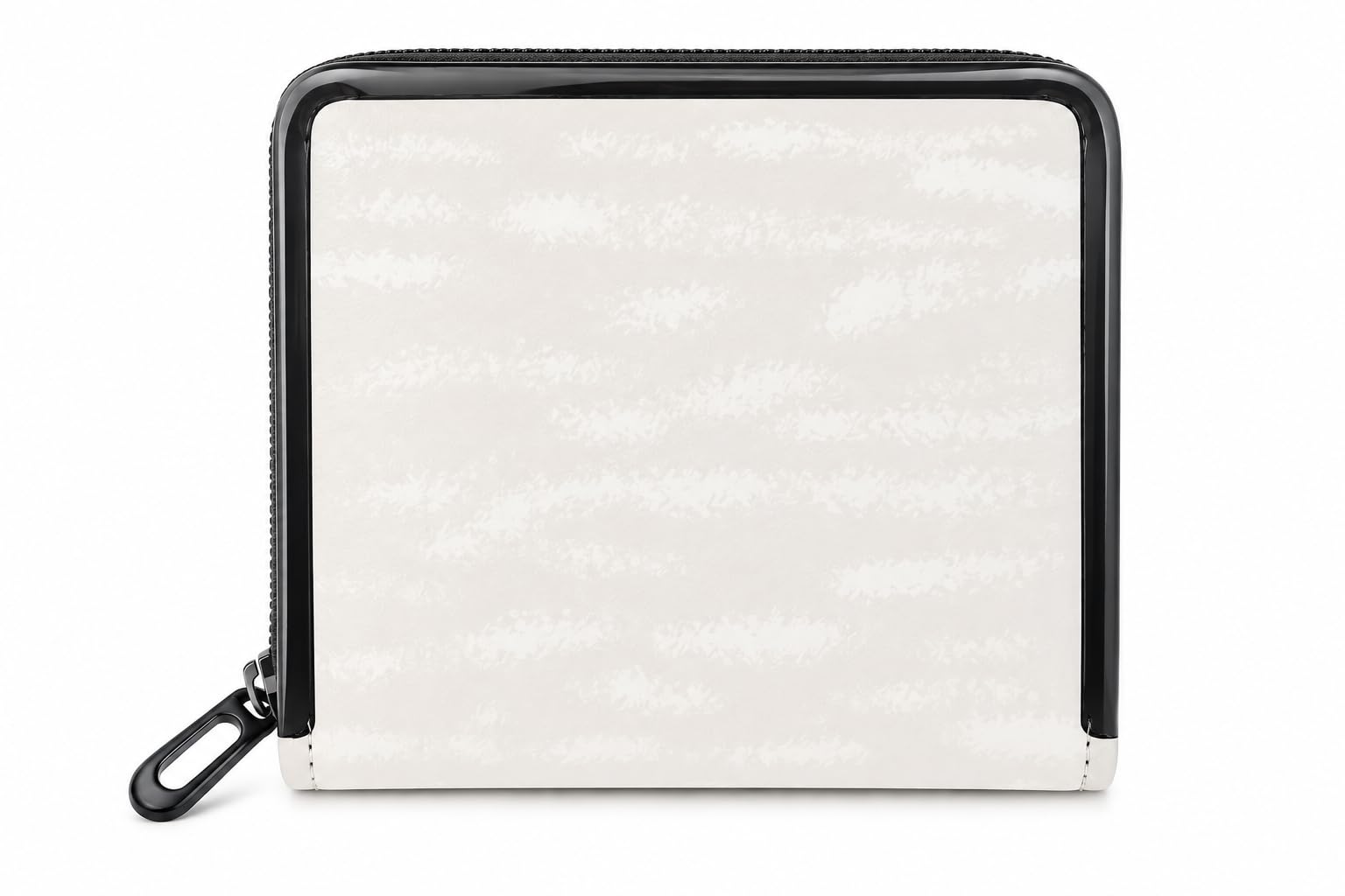 Women's Bi-Fold Wallet with Zip-Around Coin Pocket and Metallic Side Strip- Sleek Compact Purse with ID Window and Card Slots (Cream)-image-33