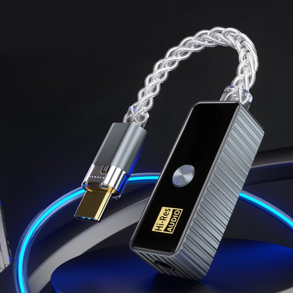 Adattatore audio digitale HiFi per cuffie di tipo C per smartphone, PC e computer portatili