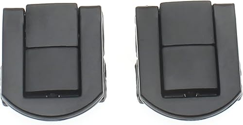 FDXGYH Paquete de 2 cierres rectangulares de aleación de zinc con tornillos de montaje para caja de herramientas, maleta, joyero plata, 0.98 x 0.79