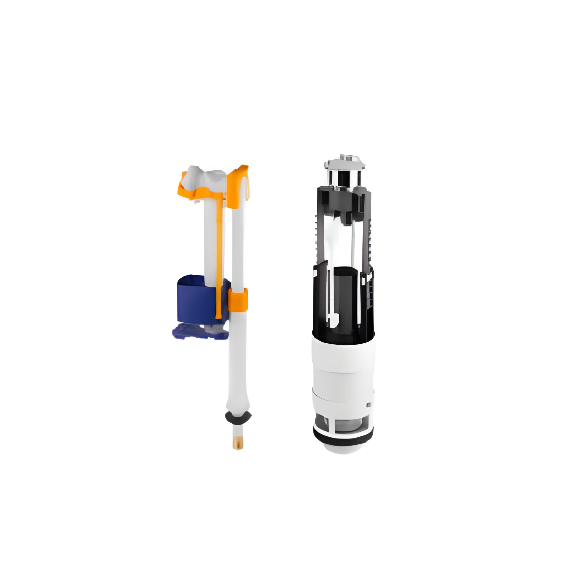 Sanindusa Pack Mecanismo de Doble Descarga, Boya de Alimentación, Pulsador, Unisan Urby – Kit Completo, Fácil Instalación