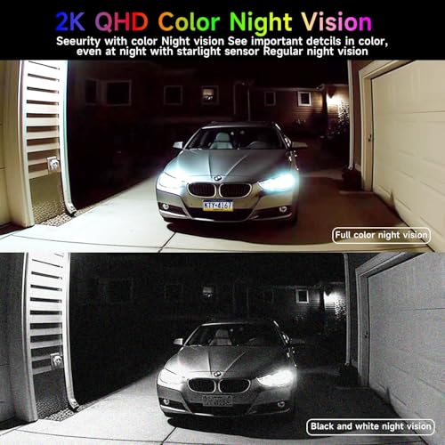Rraycom Security Cameras Wireless Outdoor 3Pack,2K Battery Powered Spotlight Siren Alarm Wifi Cameras For Home Security thumb #2