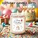 VEGISHINE Birthday Candles Gifts for Women, Birthday Gifts for Women Men, 9 oz Happy Birthday Candle with Vanilla Birthday Cake Scent, Women Friendship Ideas