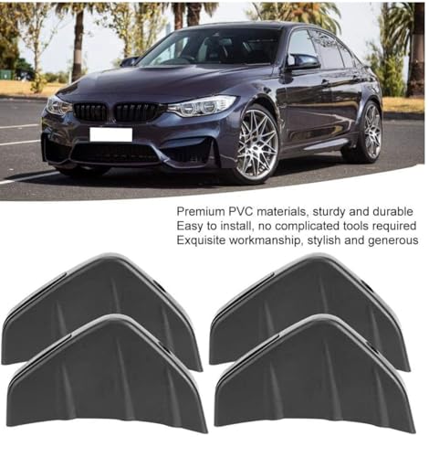 Image of 4PCS Shark Fin Diffuser Splitter for All Cars Lower Bumper Wing Lip Diffuser Attractive Look Spoiler Tirm Covers Decoration Rear Universal.