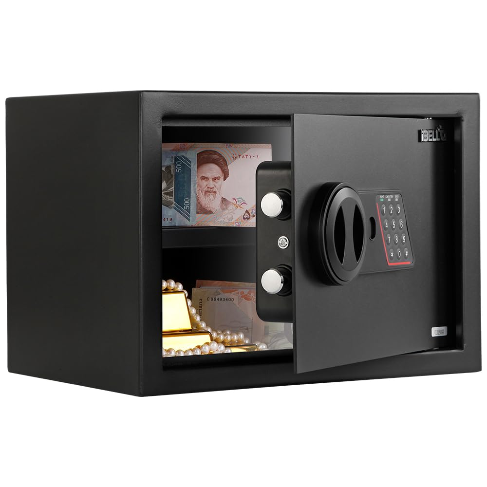 iBELL SL-25B Digital Electronic Safe Locker for Personal and Office Use | 25L Black Locker with White LED Light and Emergency Key Access, 12 Months Warranty-image-46