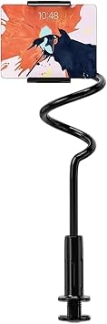 Phone Stand for Bed Long Flexible Gooseneck Clamp Bracket Neck Hands Free