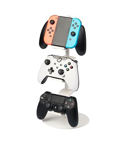 Game Controller Stand/Controller Holder - Steel - White