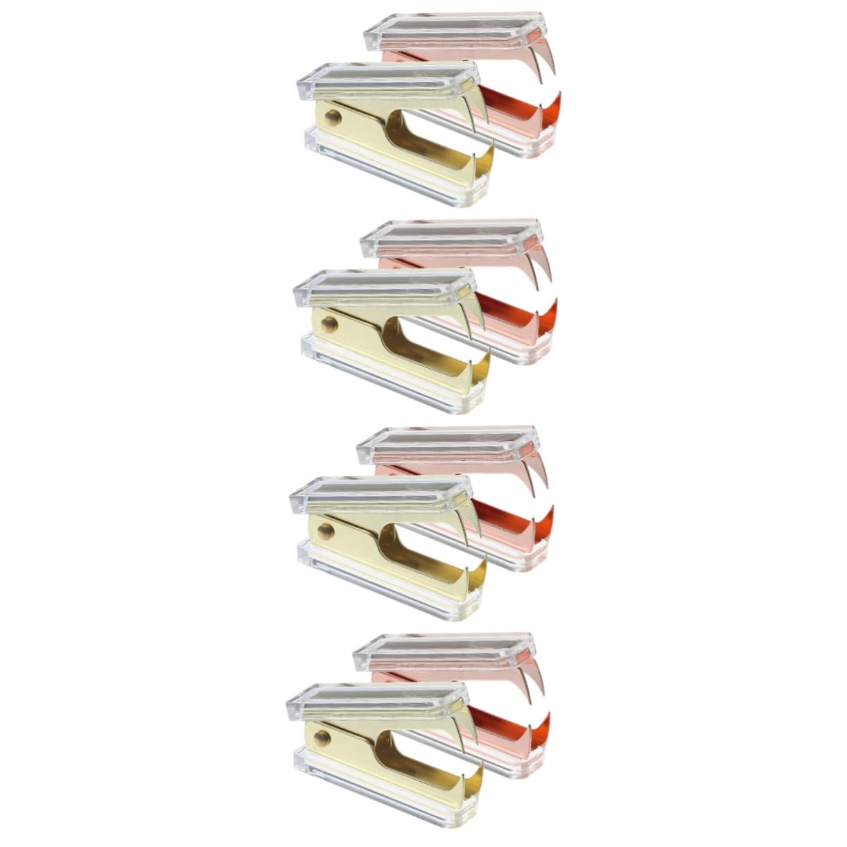 OSALADI 4 Set Levapunti Mini Attrezzo Dispositivi Di Rimozione Cucitrice Per Ufficio Pesante Strumenti Di Rimodellamento Di Base Per Ufficio Cucitrici Da Scrivania Metallo 2 Pezzi * 4