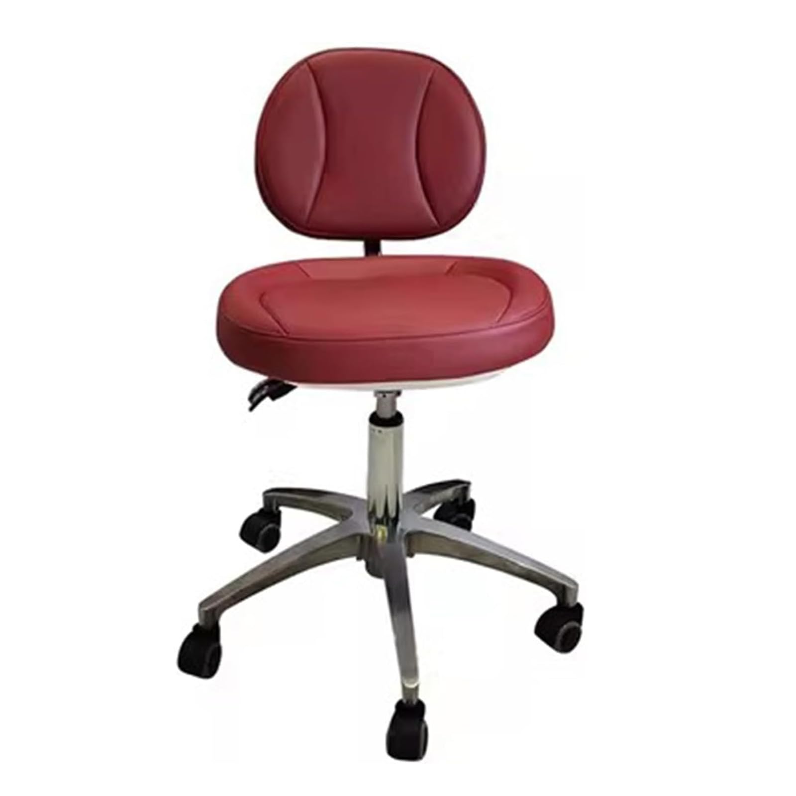 360° Swivel Mobile Chair Dental Doctor's Stool Microfiber Leather Dental Assistant Chair Height Adjustable for Clinics, Dental Offices, Labs,A11