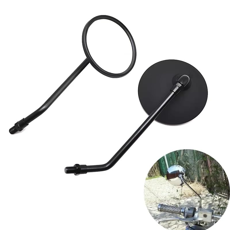 Retrovisores Moto Evita Vibración en Kawasaki Vulcan S 650 Espejos Negros 8 10mm 2